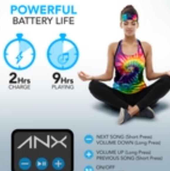Buy one get one free NEW IN BOX ANX Sleepsounds Sport Headband Headphones - Picture 3 of 5